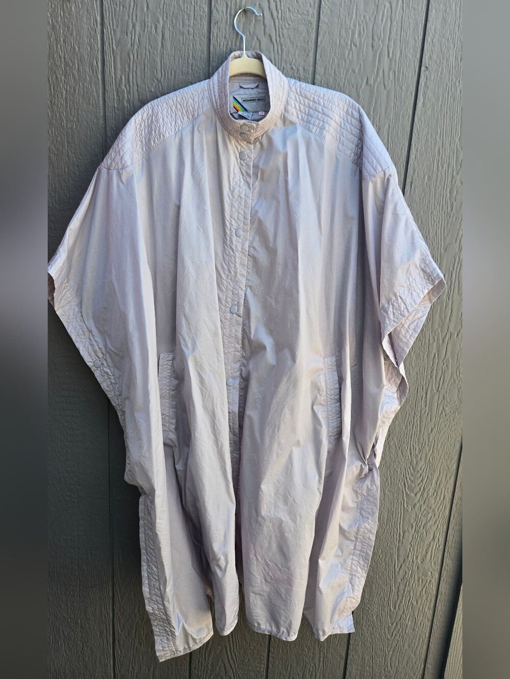 Members Only Gray/Silver Poncho